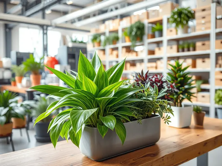 室内绿植品种与花盆展示