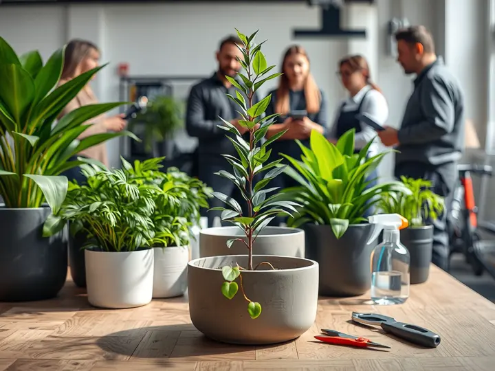 绿植与养护工具物料