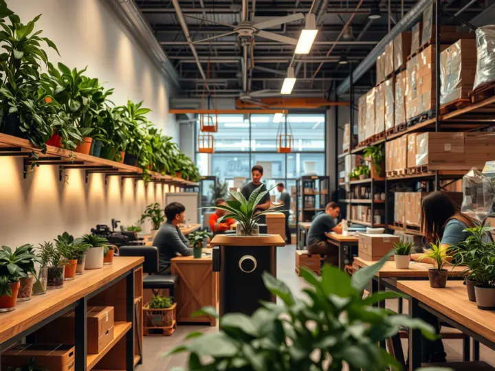 咖啡店绿植装饰营造舒适氛围